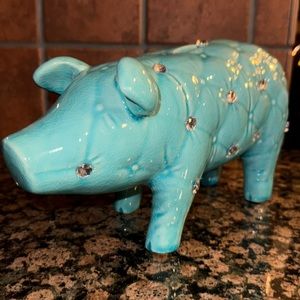 Light Blue Piggy Bank